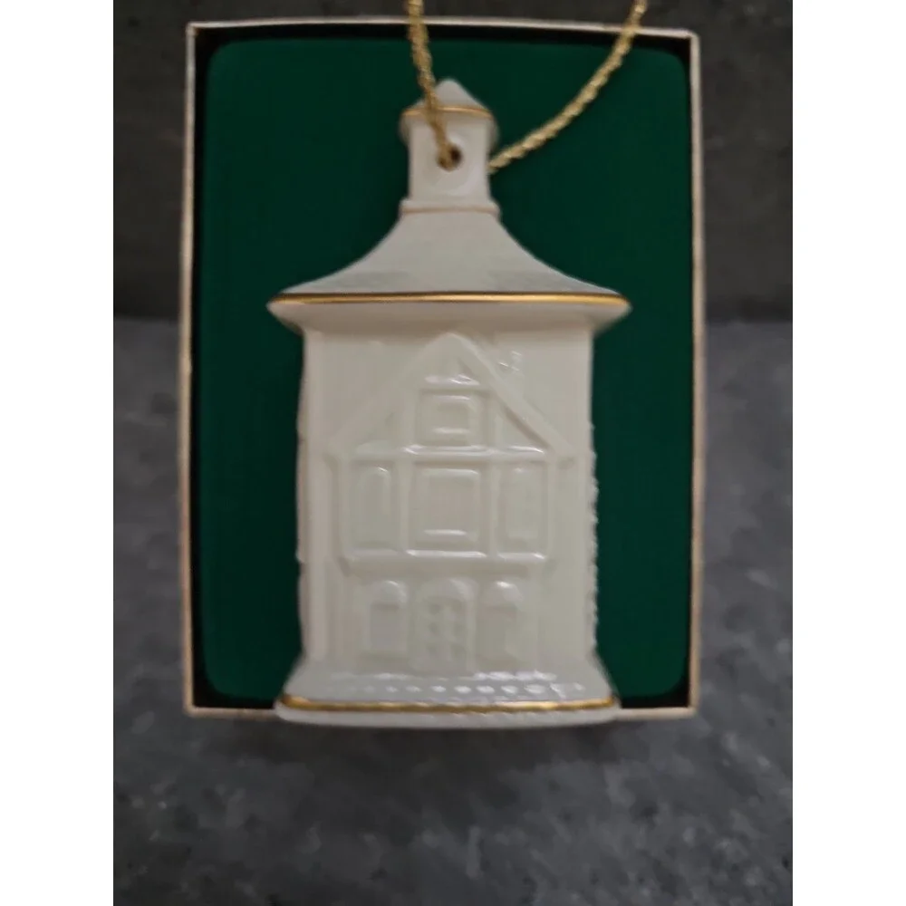 Lenox 1987 Annual Ornament PEACEFUL VILLAGE CHURCH Porcelain Christmas In Box